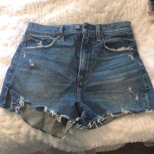 Abercrombie High Rise Jean Shorts